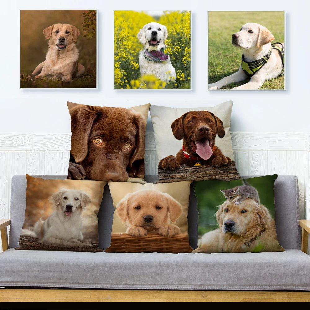 Cute Labrador Pillowcase Pet Friendly Supplies