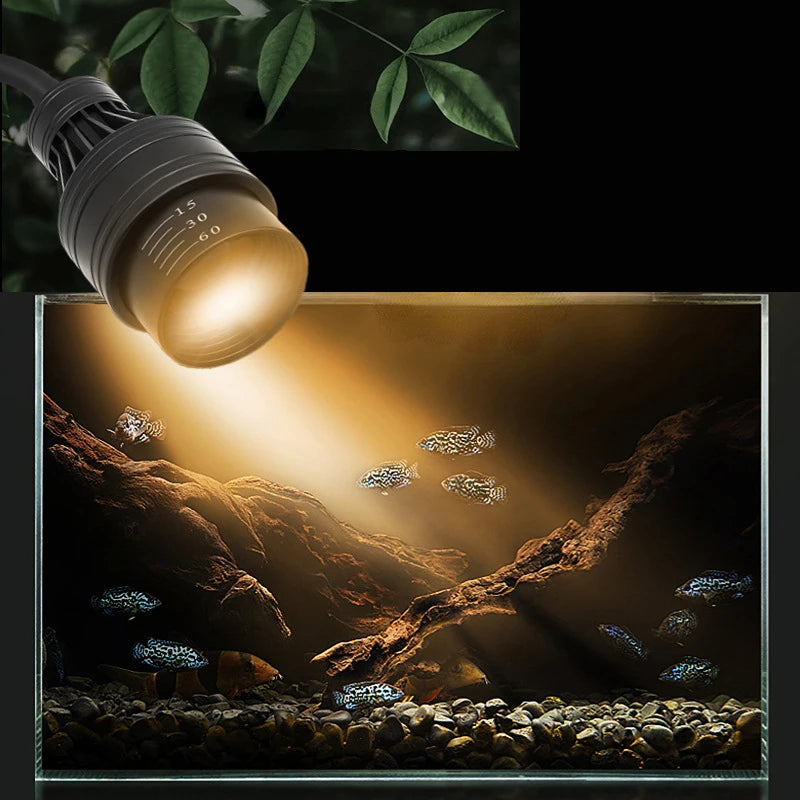 Aquarium Or Reptile Led Light Tank Decoration Adjustable Focus Spotlight  5w 7w 9w 12w 15w - Pet Friendly Supplies