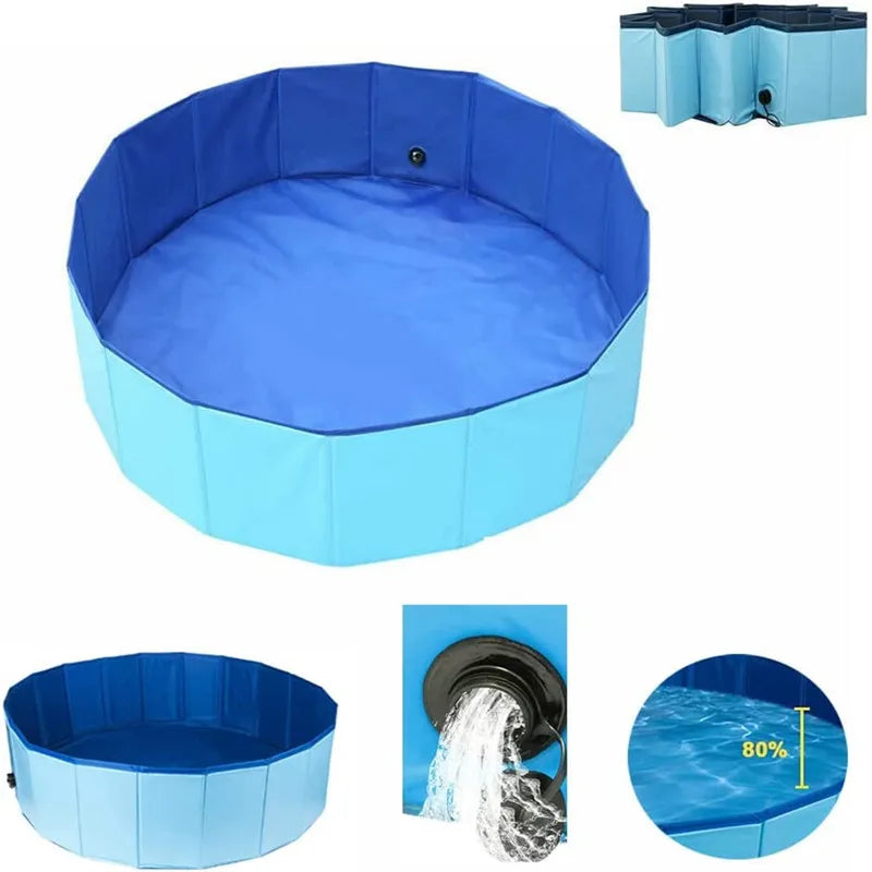 Foldable Dog Swimming Pool Pet Friendly Supplies