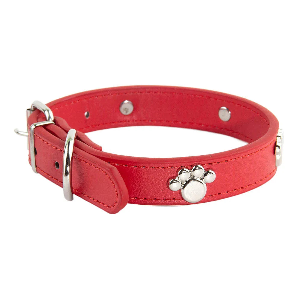 Paw Leather Durable Dog Collars - Pet Friendly Supplies