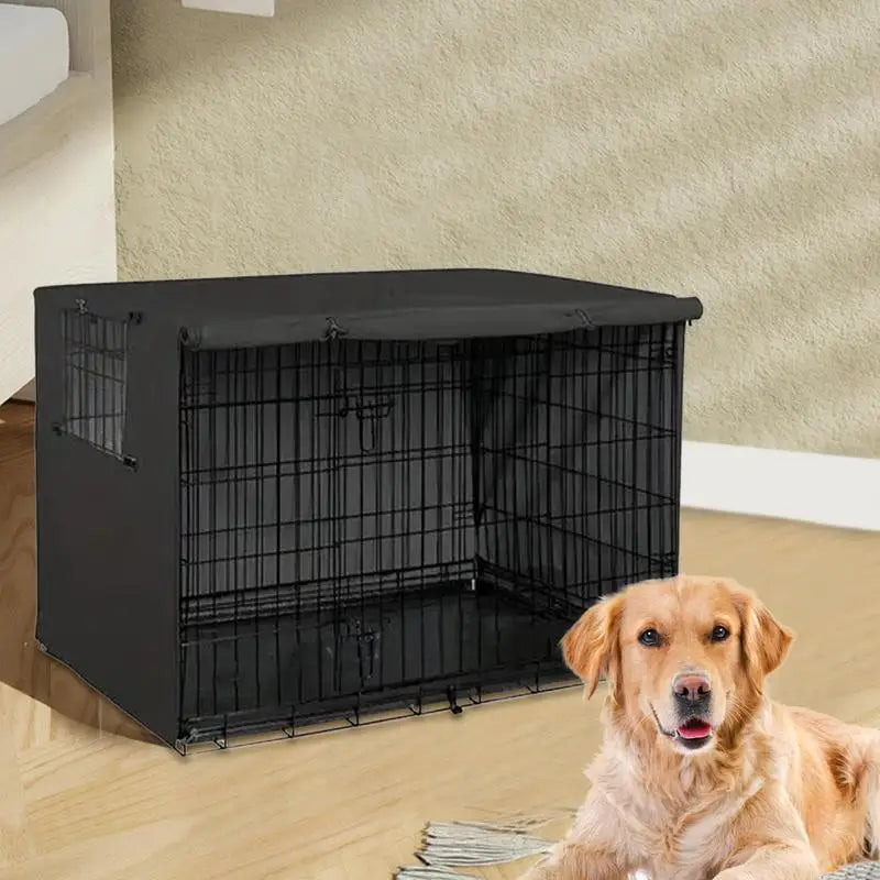 Durable Waterproof Dog Crate Cover - Pet Friendly Supplies