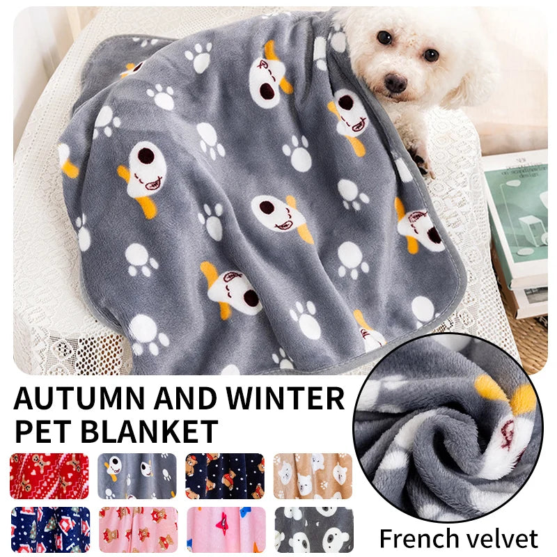 Warm Soft Dog Blanket Pet Friendly Supplies