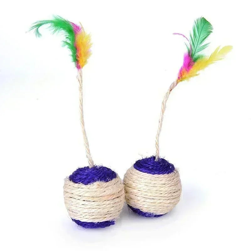 1Pc Cat Toy Sisal Scratching Ball Pet Friendly Supplies