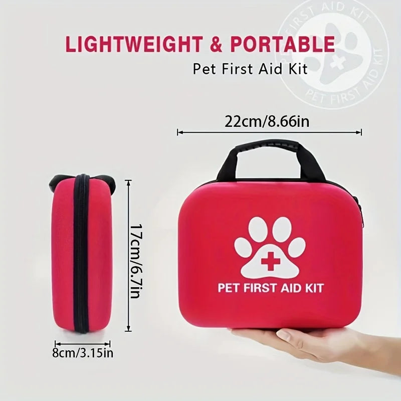 61pcs Portable Emergency Pet First Aid Kit Pet Friendly Supplies