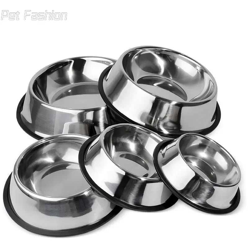 Stainless Steel Dog Bowl Anti-Gulping Slow Feeder Pet Friendly Supplies