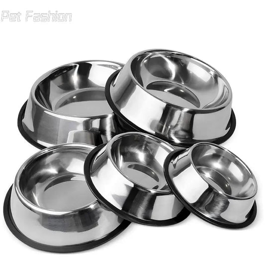 Stainless Steel Dog Bowl Anti-Gulping Slow Feeder