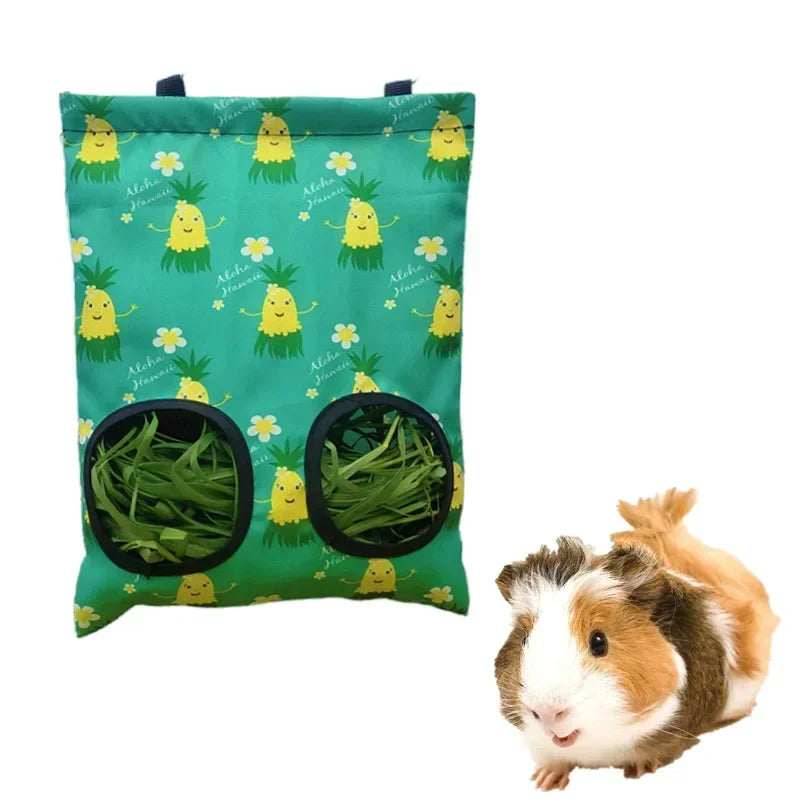 Hay Bag Hanging Pouch Feeder Pet Friendly Supplies