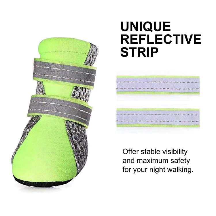 Breathable Waterproof Outdoor Walking Dog Shoes Pet Friendly Supplies