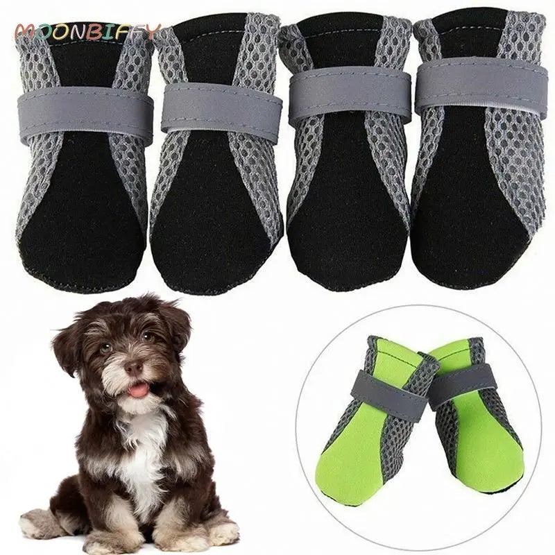 Breathable Waterproof Outdoor Walking Dog Shoes Pet Friendly Supplies