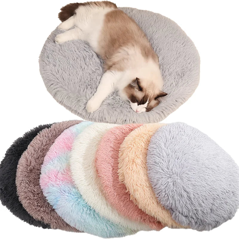 Soft Plush Round Mat Pet Friendly Supplies