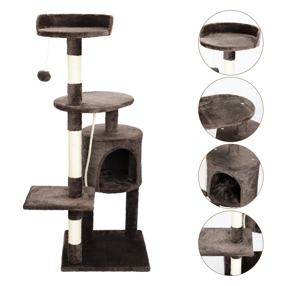 Cat Tree Multi-Level Tower Condo Scratching Post Pet Friendly Supplies