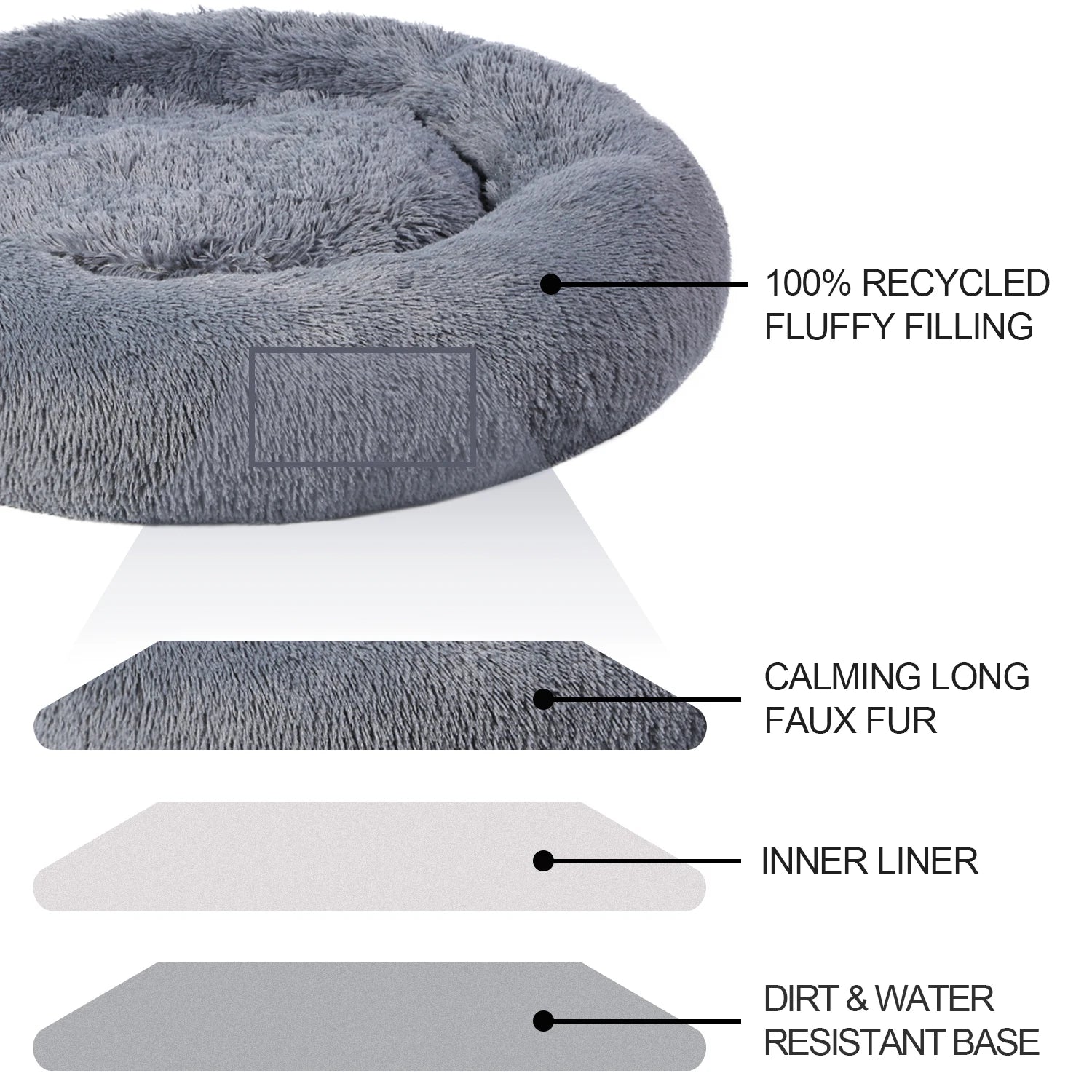 Super Cozy Fleece  Bed Pet Friendly Supplies