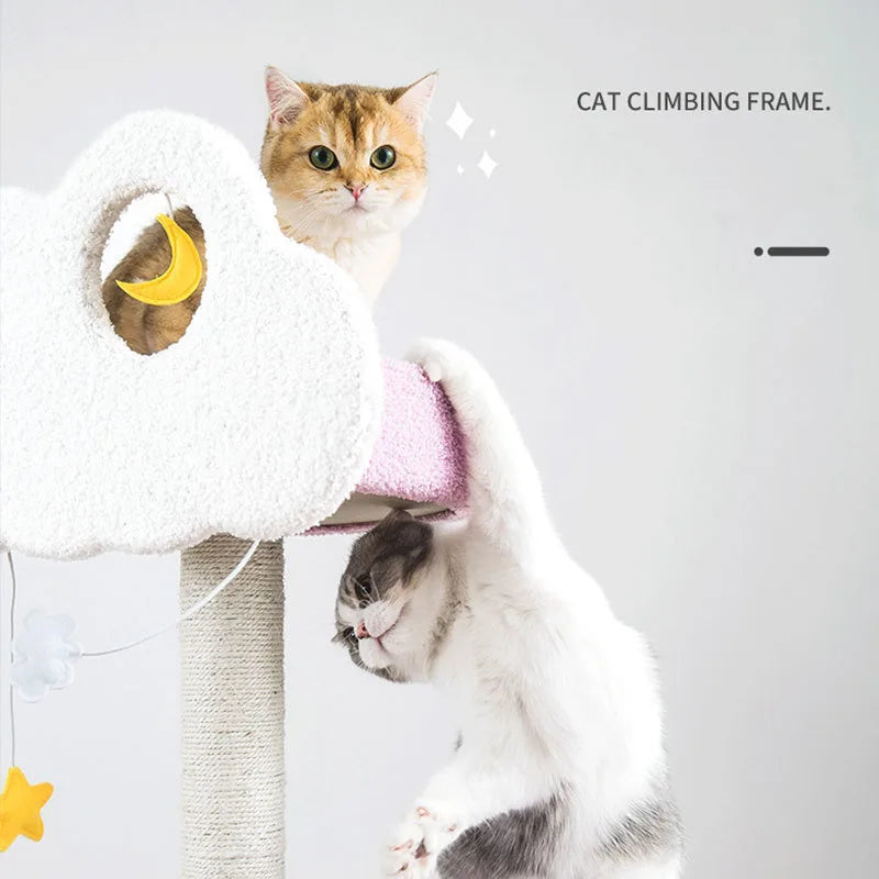 Condo Cat Climbing Tower Multi-layer With Hammock Pet Friendly Supplies