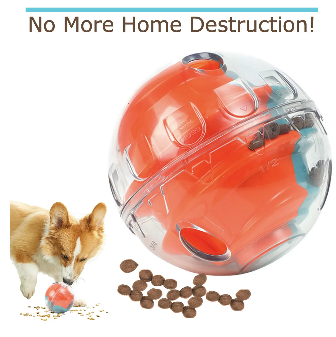 Interactive Training  Food Dispensing Ball Pet Friendly Supplies