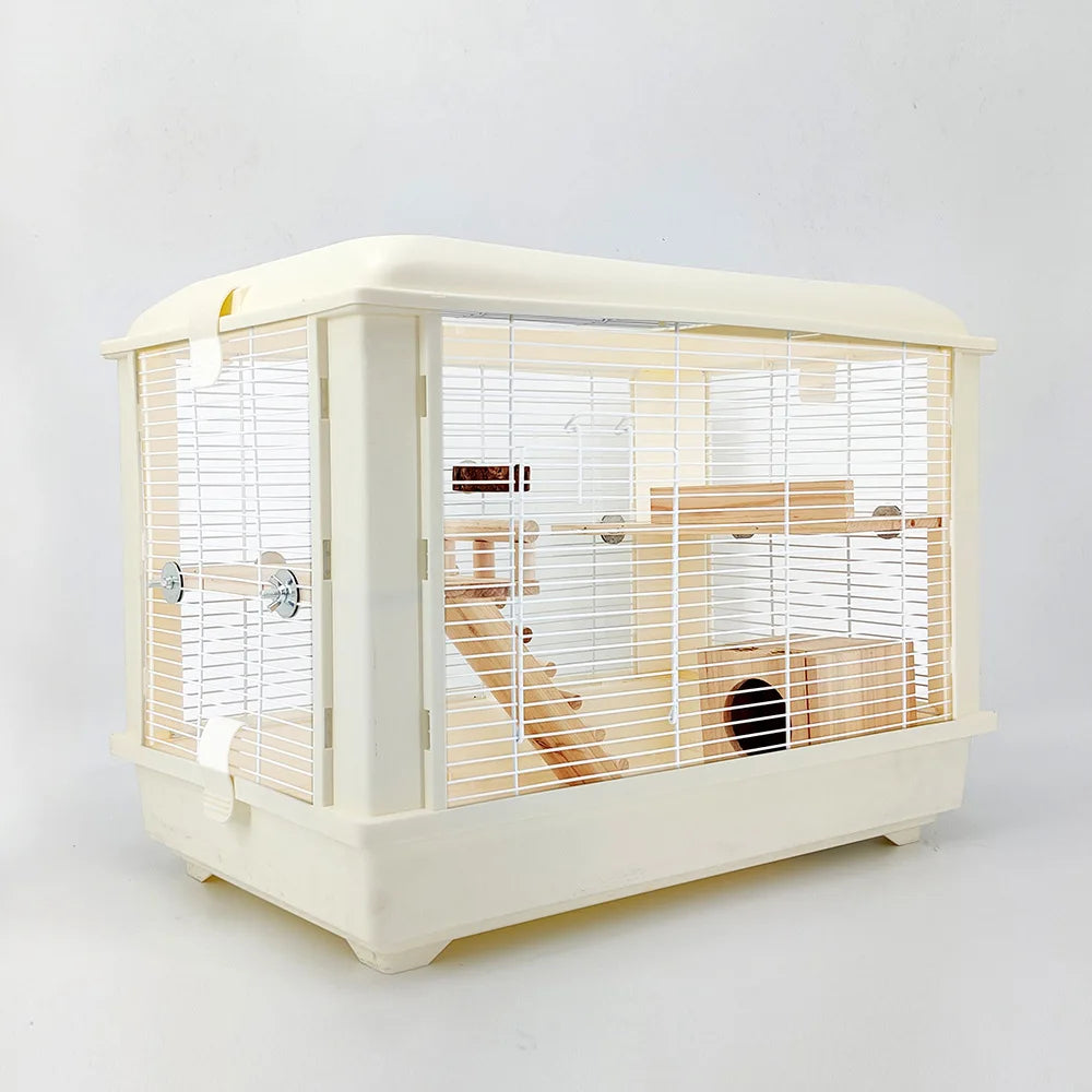 Small Animal Cages 60cm Base Heightening Bear Oversized Acrylic Transparent Pet Friendly Supplies