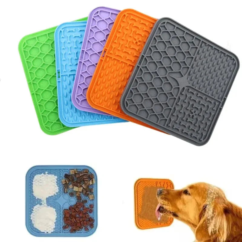 Silicone Slow Food Plate Mat for Dogs Pet Friendly Supplies