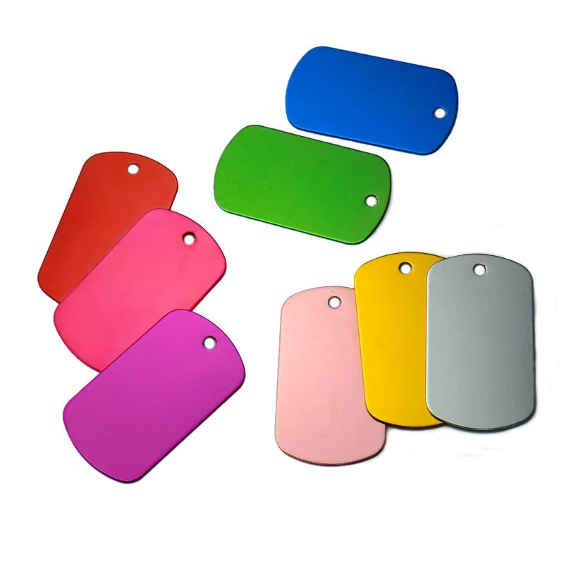 Aluminum Military Pet Id Tags Pet Friendly Supplies