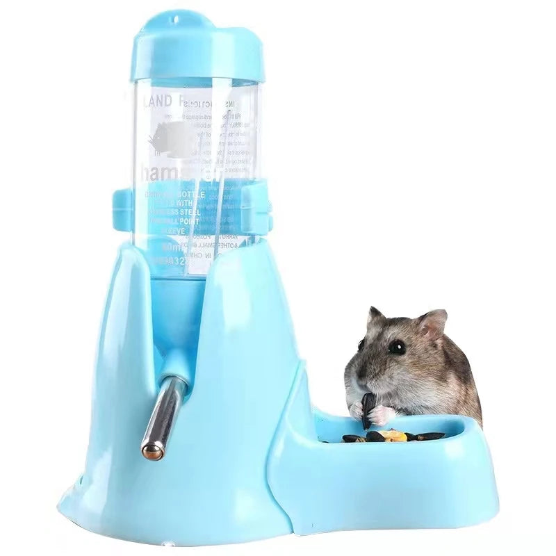 Water Feeder Small Animals Automatic Dispenser Drinking Water Bottle Bowls Dish with Food Container Pet Friendly Supplies