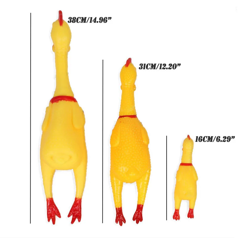 Screaming Chicken Squeeze Sounding Toy For Dogs Pet Friendly Supplies