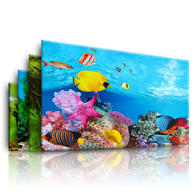 Background for Aquarium 3d  Sticker Poster Fish Tank  Aquarium Pet Friendly Supplies