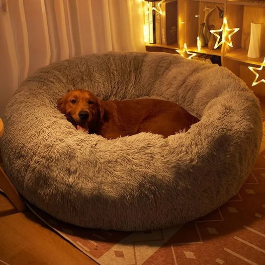 Ultra Soft Comfortable Donut Cuddler Dog Bed Pet Friendly Supplies