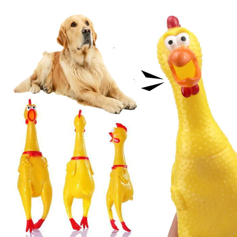 Screaming Chicken Squeeze Sounding Toy For Dogs Pet Friendly Supplies