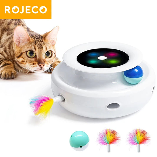 ROJECO 2 in 1 Smart Cat Toys