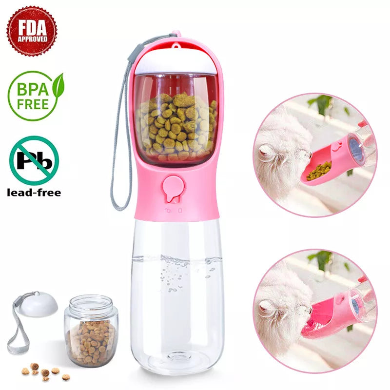 Portable Travel Water food Bottle For Pets Pet Friendly Supplies