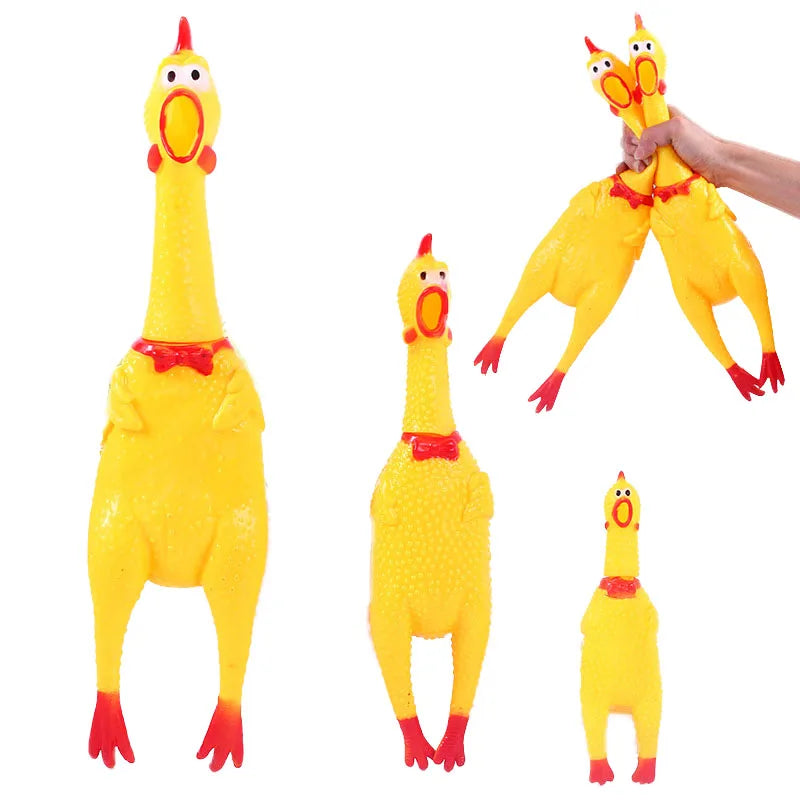 Screaming Chicken Squeeze Sounding Toy For Dogs Pet Friendly Supplies