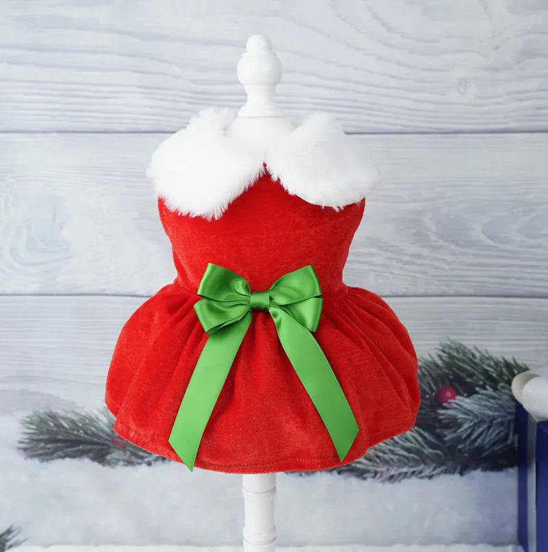 Christmas Dress For A Dog Pet Friendly Supplies