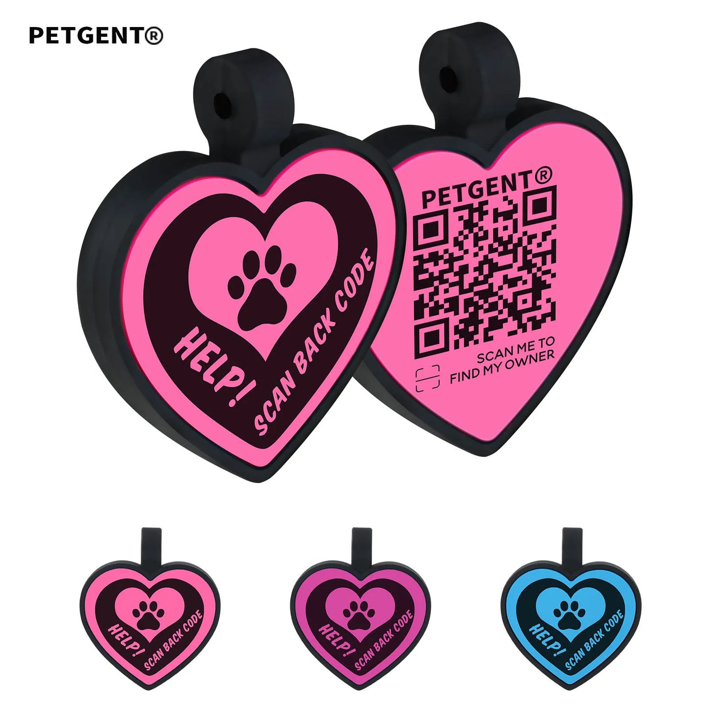 Personalised ID Tag, Scan QR Code & Get Pet Information Online - Pet Friendly Supplies