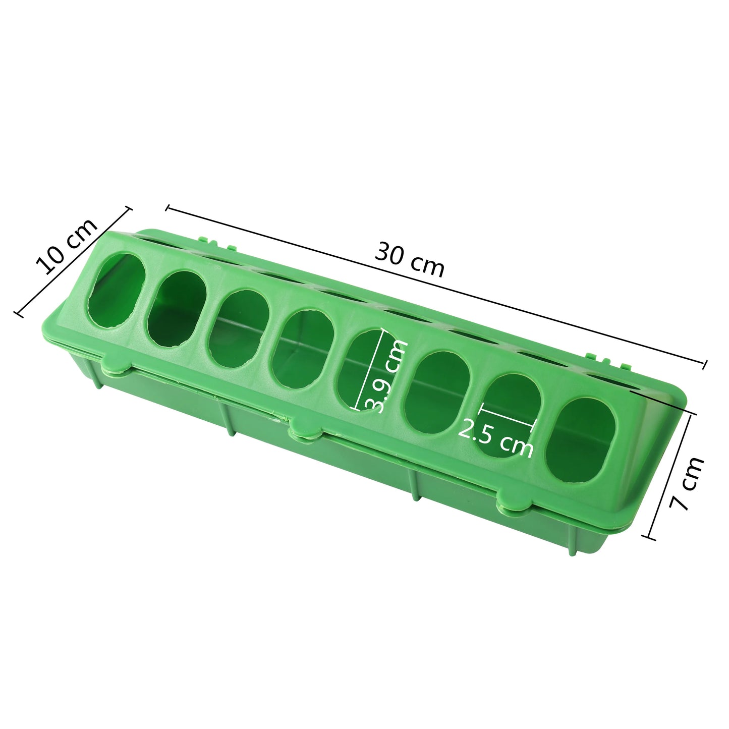 Double Row 16 Holes Poultry Ground Feeder - Pet Friendly Supplies