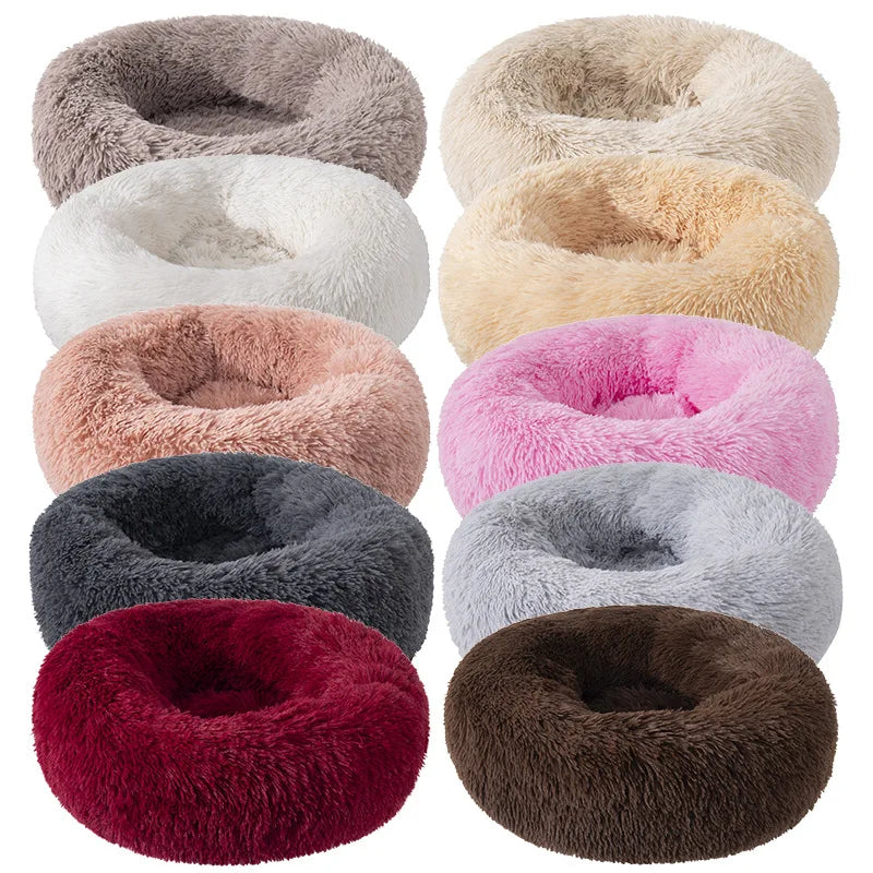 Ultra Soft Comfortable Donut Cuddler Dog Bed Pet Friendly Supplies