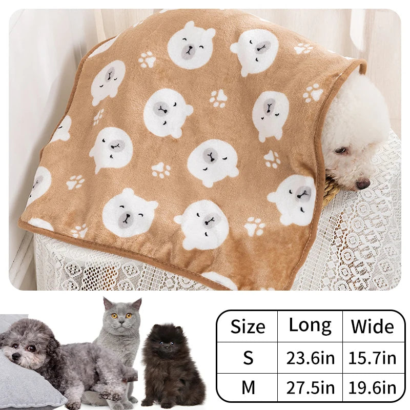 Warm Soft Dog Blanket Pet Friendly Supplies