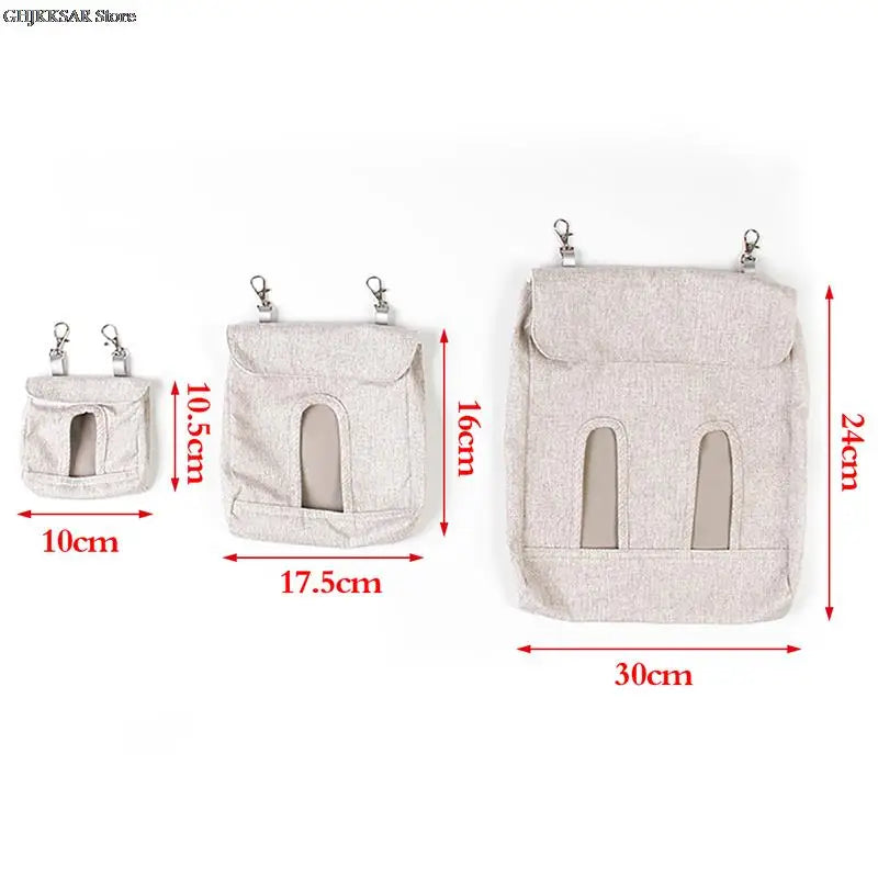 Beautiful Hanging Pouch Feeder Hay Bag Holder with Hooks Pet Friendly Supplies