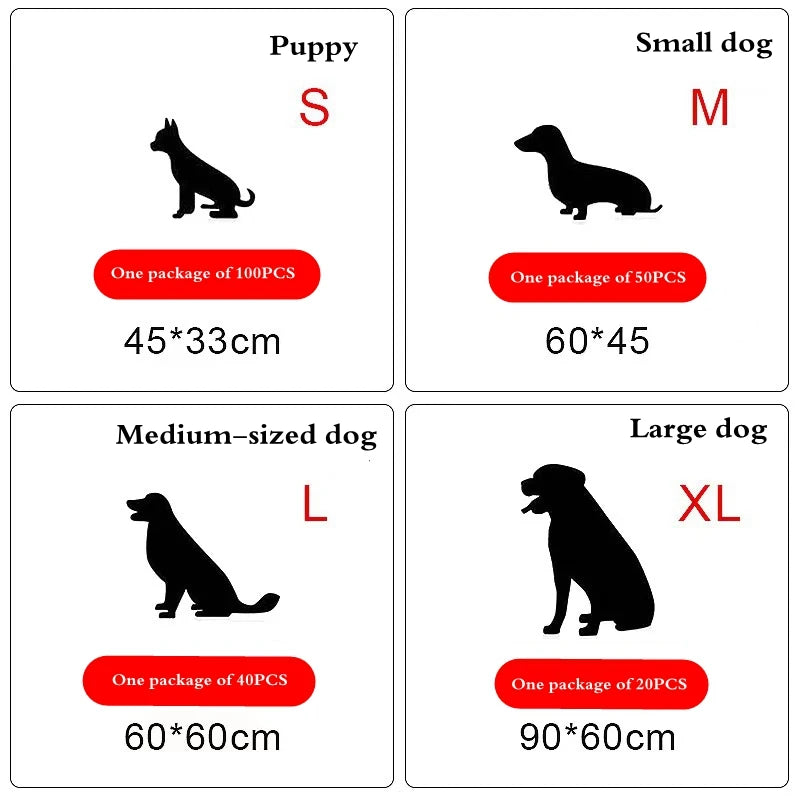 Super Absorbent Disposable Dog Training Pee Pads Pet Friendly Supplies