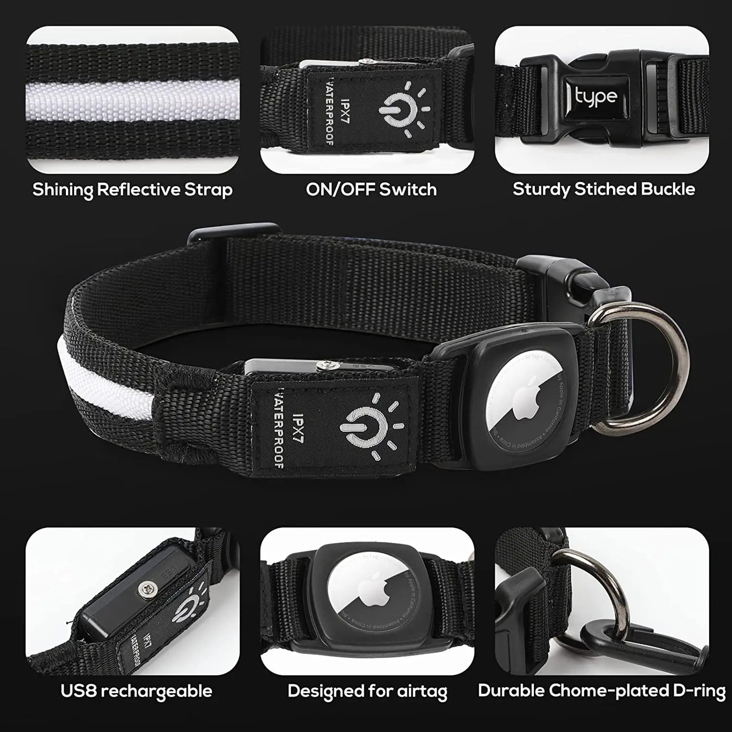 Waterproof Tag GPS Finder Dog Collar Pet Friendly Supplies