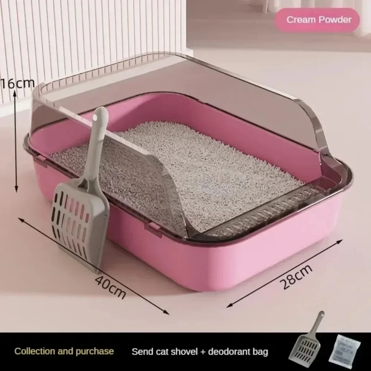 Open Cat Litter Box Pet Friendly Supplies