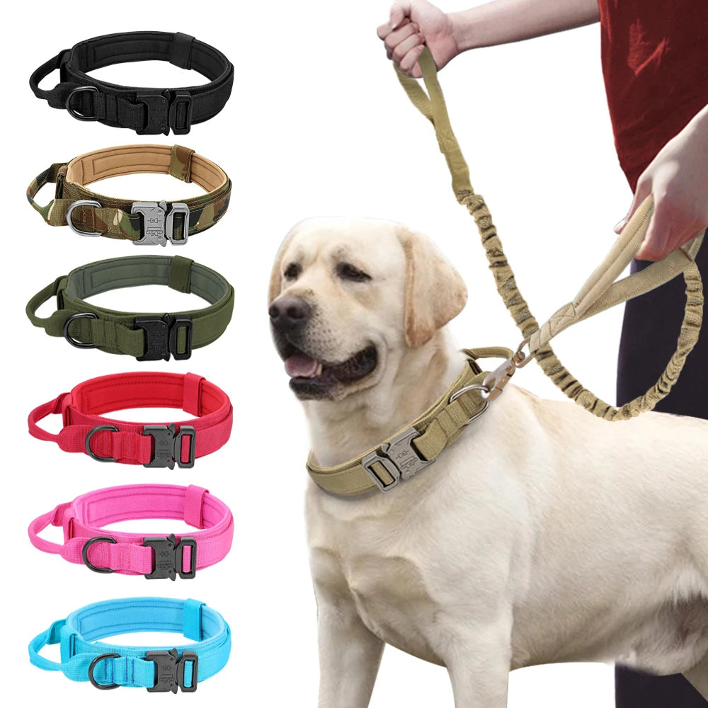 Durable Military Tactical Dog Collar Pet Friendly Supplies