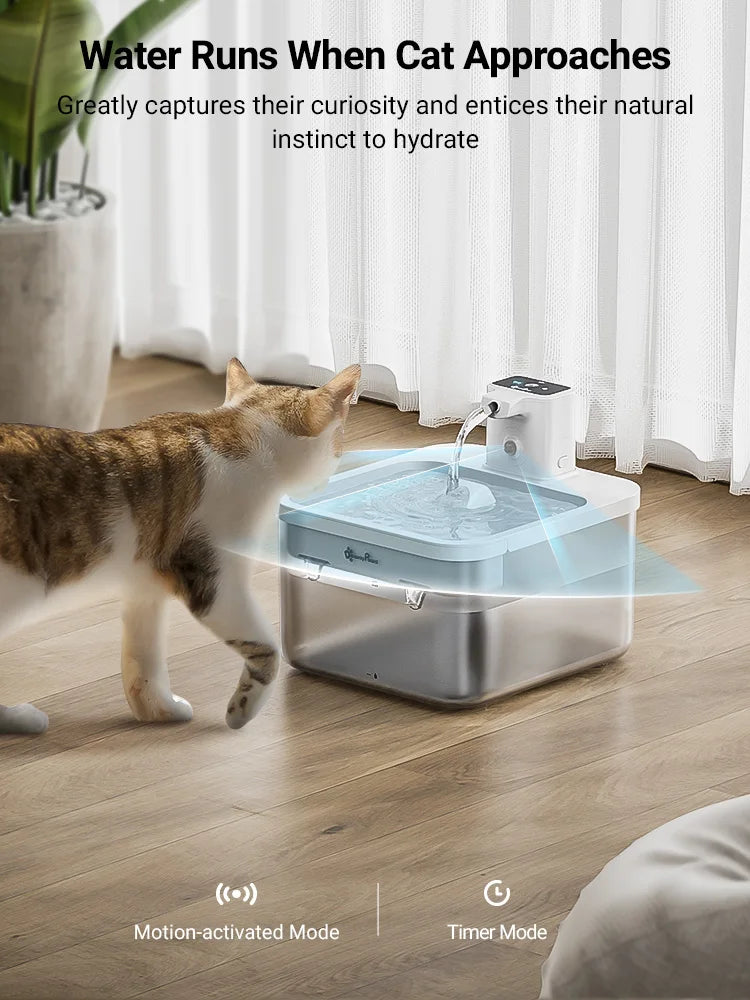 2.5L Wireless Water Fountain Pet Friendly Supplies