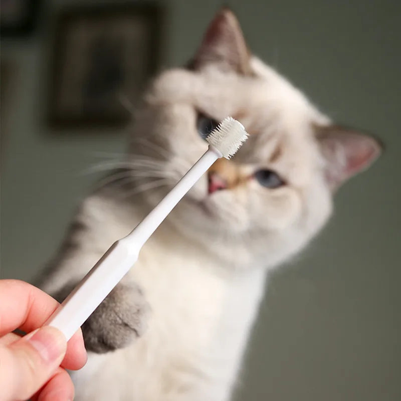 Cat Toothbrush Soft Hair Cat Tooth Brush Pet Friendly Supplies