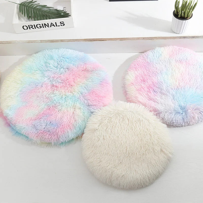 Soft Plush Round Mat Pet Friendly Supplies