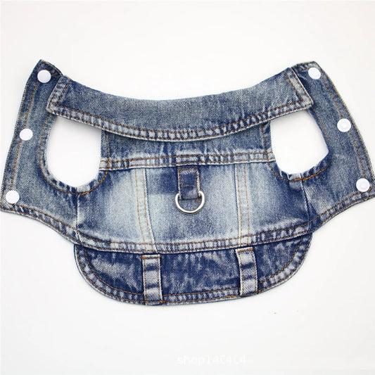 Cool Dog Jeans Vest Jacket Pet Friendly Supplies