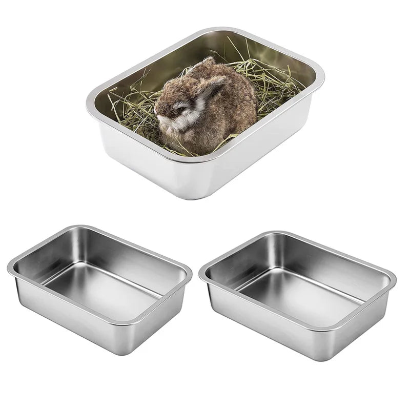 Stainless Steel Litter Box Pet Friendly Supplies