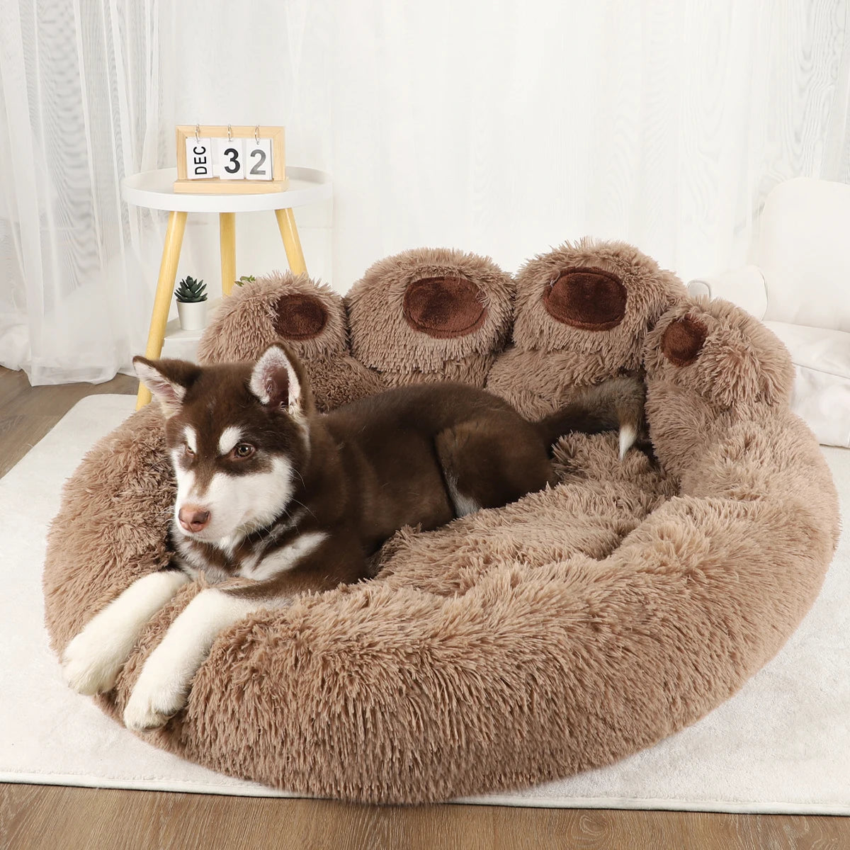 Plush Warm Dog Sofa Bed - Pet Friendly Supplies