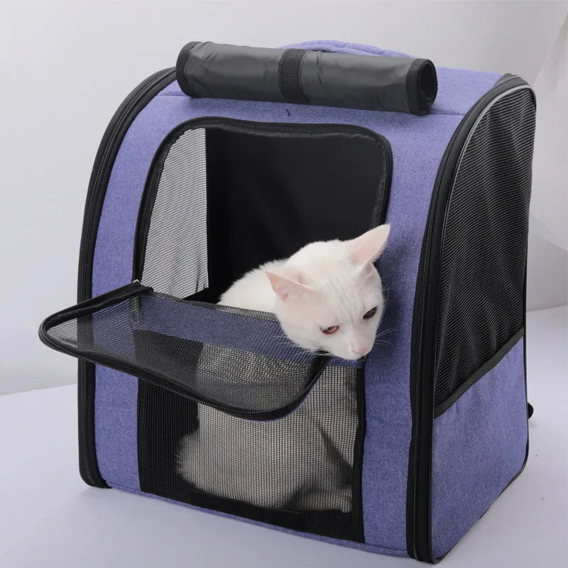 Breathable Outdoor Cat Carrier Shoulder Bag Pet Friendly Supplies