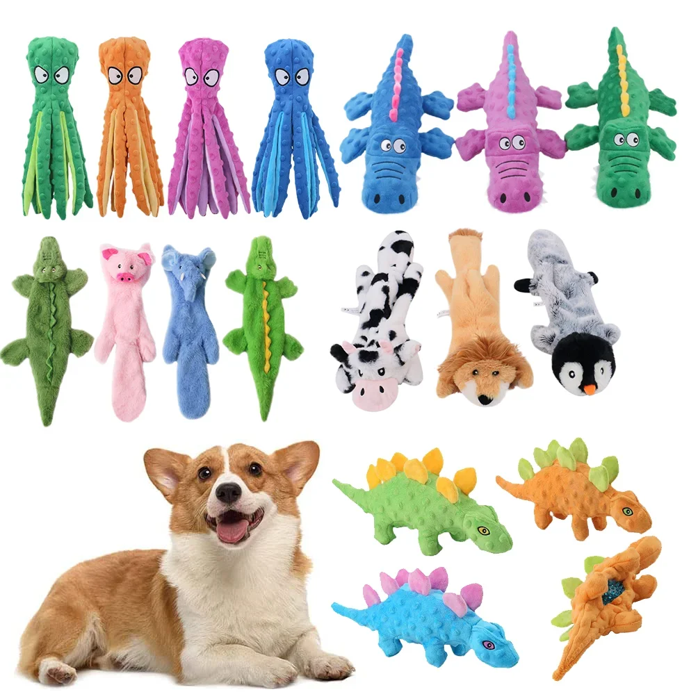 Plush Animal Shape Interactive Dog Toy Pet Friendly Supplies