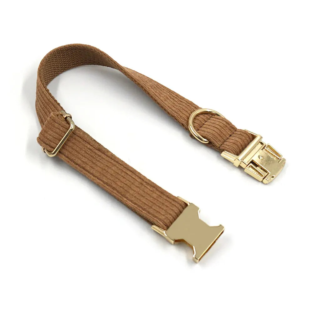 Personalized Brown Dog Collar - Pet Friendly Supplies