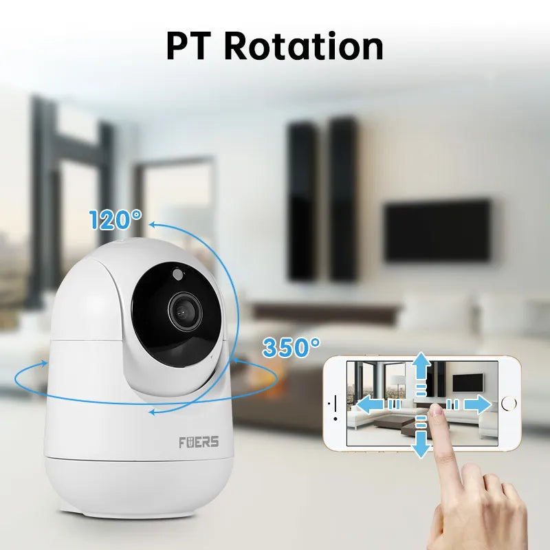 Fuers 5MP IP Camera Tuya Smart Indoor WiFi Wireless Surveillance Camera Pet Friendly Supplies