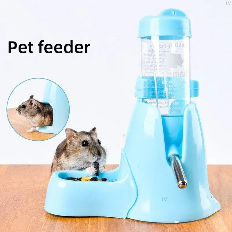 Water Feeder Small Animals Automatic Dispenser Drinking Water Bottle Bowls Dish with Food Container Pet Friendly Supplies